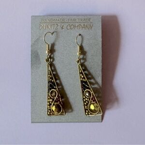 Gold Beaded earrings